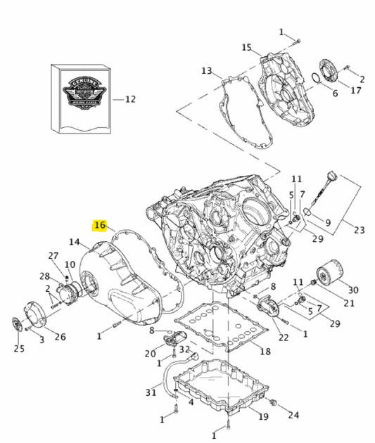 Harley-Davidson - Clutch Cover Gasket - V-Rod