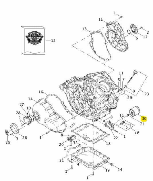 Harley-Davidson - Oil Filter - V-Rod