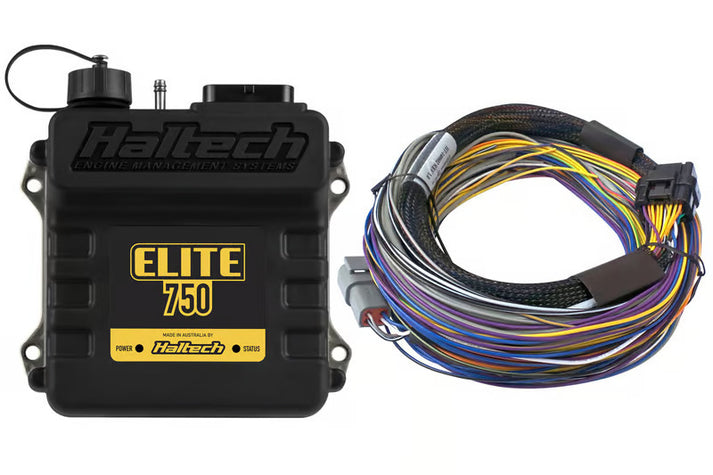 Custom Haltech Needle Haltech - Elite 750 ECU + Basic Universal Wire-in Harness Kit ...